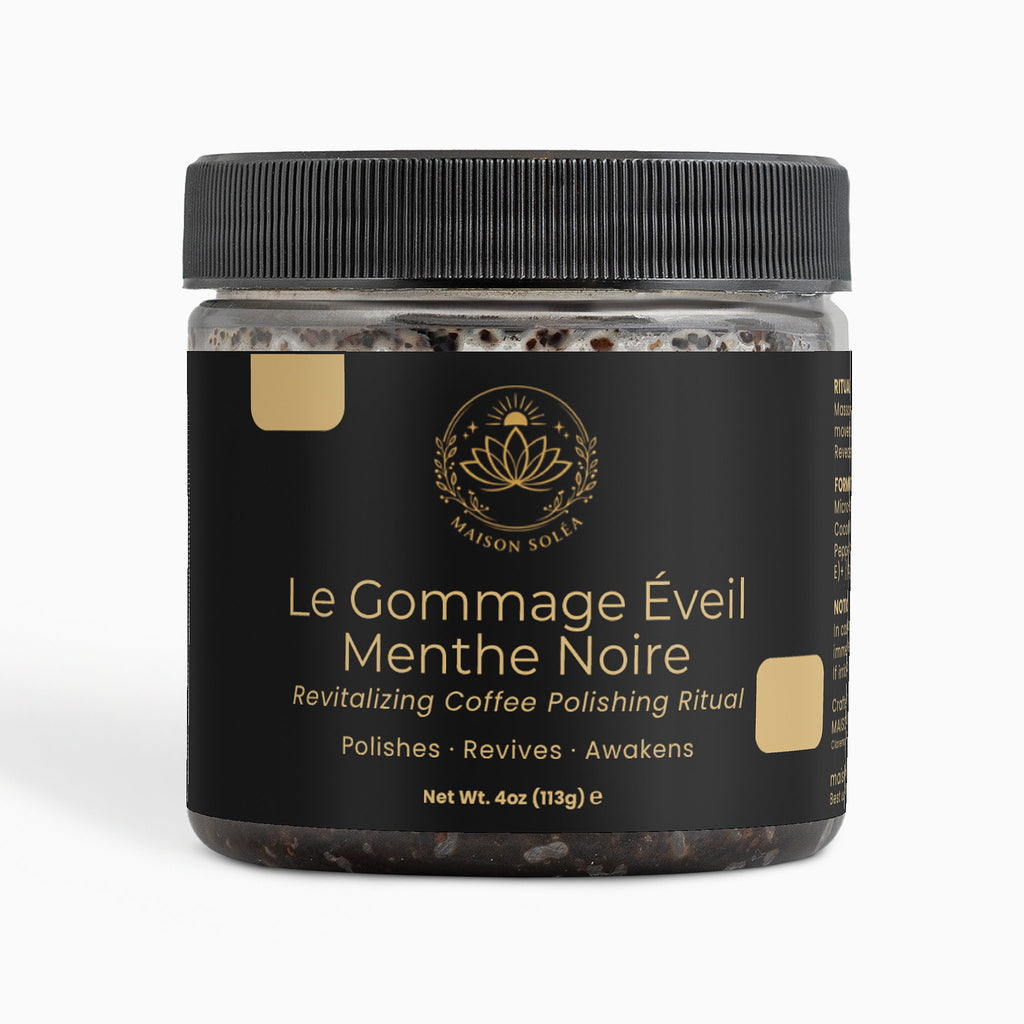 Le Gommage Éveil Menthe Noire - Revitalizing Coffee Polishing Ritual