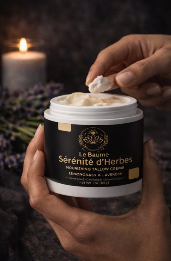 Le Baume Sérénité d’Herbes - Nourishing Tallow Crème · Lemongrass & Lavender