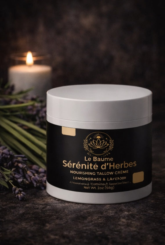 Le Baume Sérénité d’Herbes - Nourishing Tallow Crème · Lemongrass & Lavender